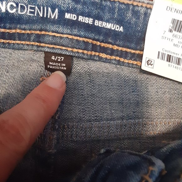 INC International Concepts Women's Mid Rise Cuffed Bermuda Shorts MD - Picture 12 of 15